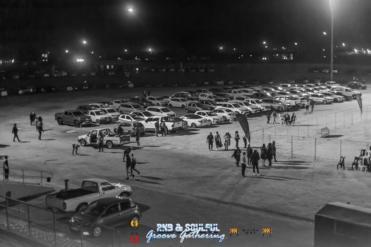 June 2024 - Aerial view of event parking area